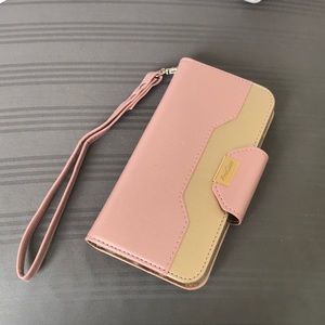 Google Pixel 4 pink wallet case NEW